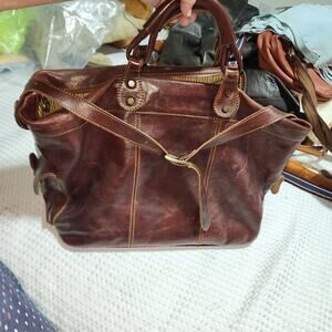TUSCANY LEATHER  EUC XL TRAVEL WEEKENDER BAG